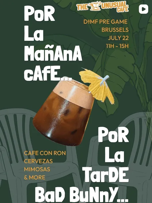 Por la Mañana Café — Bad Bunny pre game at The Unusual