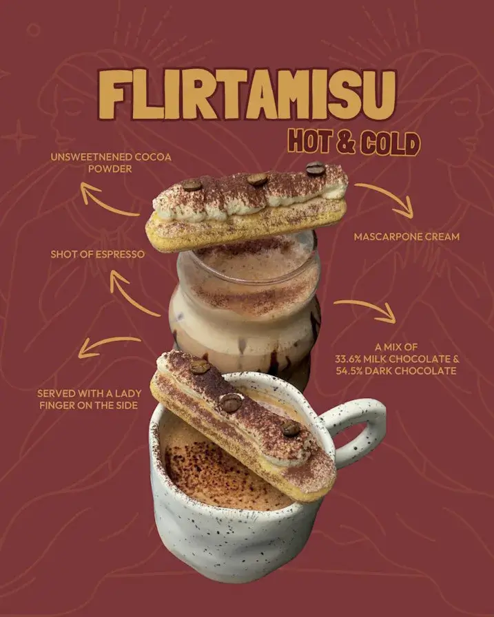 Flirtamisu — hot and cold chocolate of the month