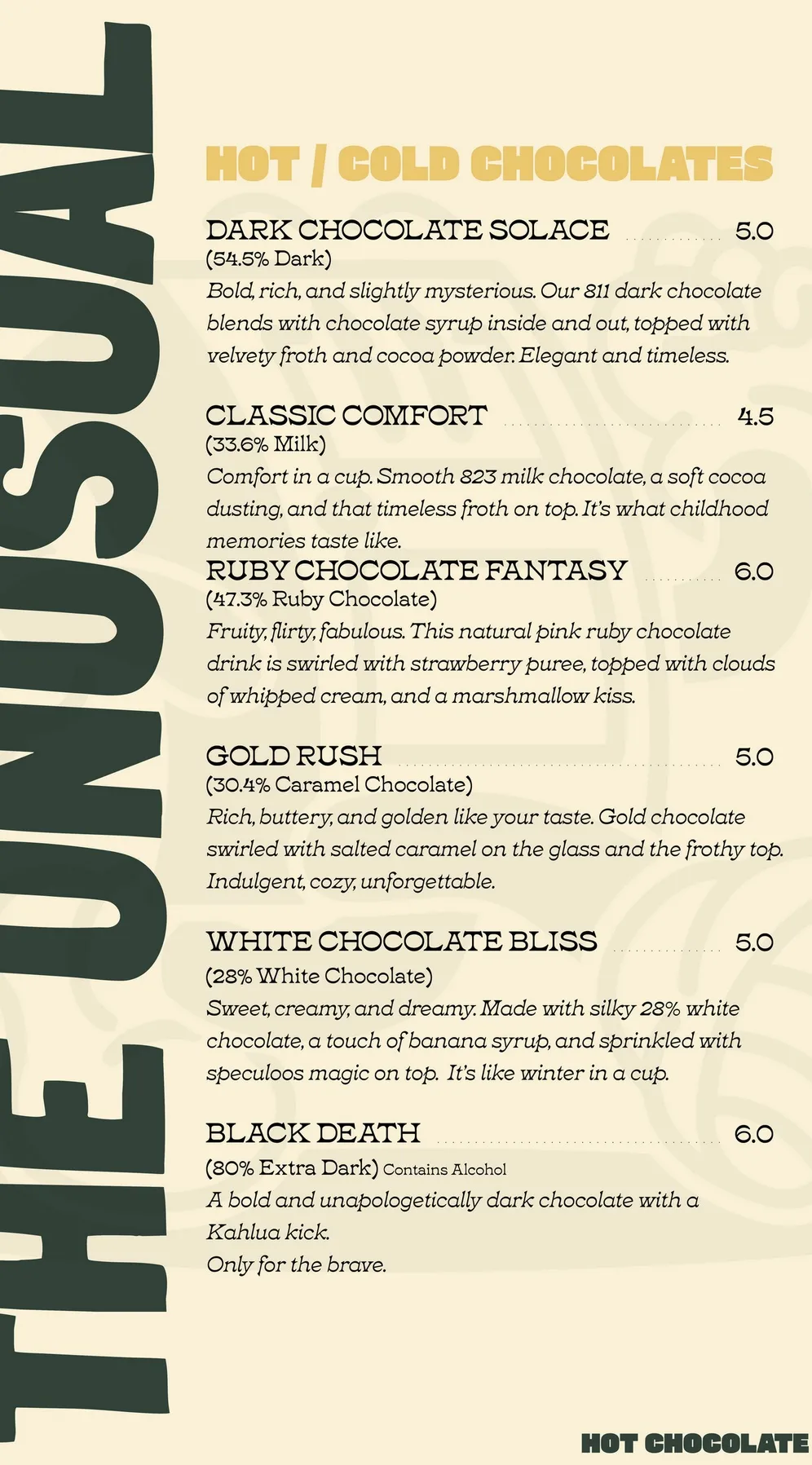 Chocolate Drinks in Brussels at The Unusual Brussels
