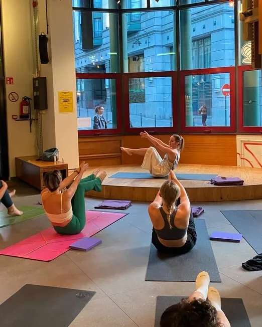 Yoga session at The Unusual